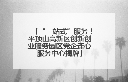 “一站式”服务！平顶山高新区创新创业服务园区党企连心服务中心揭牌