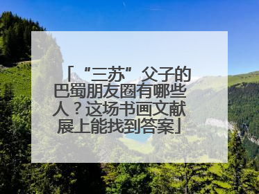 “三苏”父子的巴蜀朋友圈有哪些人？这场书画文献展上能找到答案