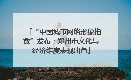 “中国城市网络形象指数”发布：郑州市文化与经济维度表现出色