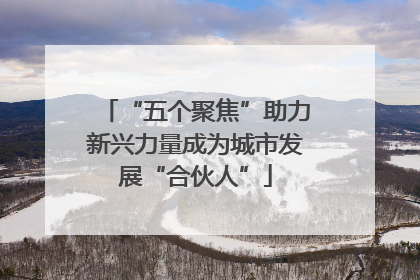 “五个聚焦”助力新兴力量成为城市发展“合伙人”