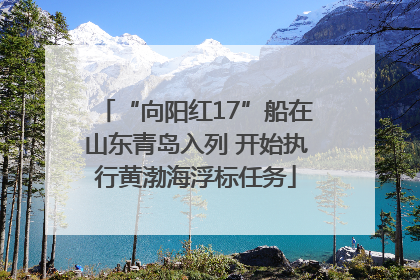 “向阳红17”船在山东青岛入列 开始执行黄渤海浮标任务