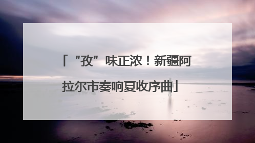 “孜”味正浓！新疆阿拉尔市奏响夏收序曲