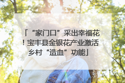 “家门口”采出幸福花！宝丰县金银花产业激活乡村“造血”功能
