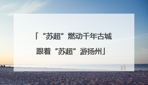 “苏超”燃动千年古城 跟着“苏超”游扬州