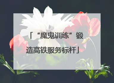 “魔鬼训练”锻造高铁服务标杆