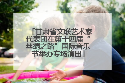 甘肃省文联艺术家代表团在第十四届“丝绸之路”国际音乐节举办专场演出