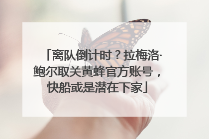 离队倒计时？拉梅洛·鲍尔取关黄蜂官方账号，快船或是潜在下家