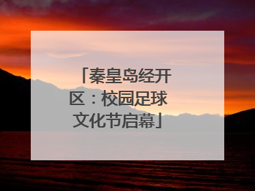 秦皇岛经开区：校园足球文化节启幕
