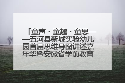 童声・童趣・童思——五河县新城实验幼儿园首届思维导图讲述嘉年华暨安徽省学前教育教研基地园项目阶段性成果展示活动
