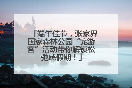端午佳节，张家界国家森林公园“宠游客”活动带你解锁松弛感假期！