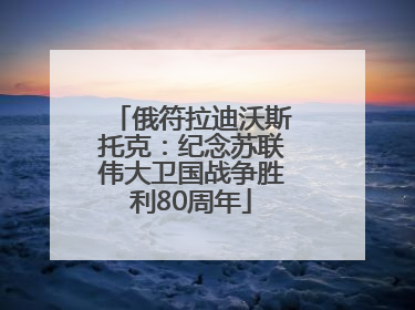 俄符拉迪沃斯托克：纪念苏联伟大卫国战争胜利80周年