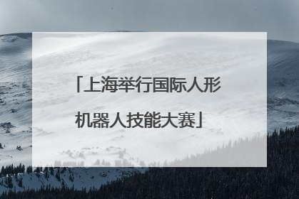 上海举行国际人形机器人技能大赛