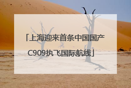 上海迎来首条中国国产C909执飞国际航线