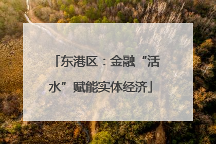 东港区：金融“活水”赋能实体经济