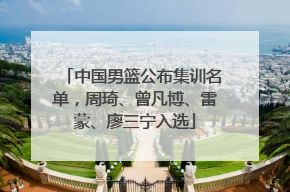 中国男篮公布集训名单，周琦、曾凡博、雷蒙、廖三宁入选