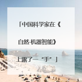 中国科学家在《自然·机器智能》上露了一“手”