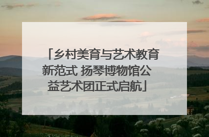 乡村美育与艺术教育新范式 扬琴博物馆公益艺术团正式启航
