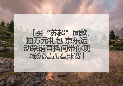 买“苏超”同款、抽万元礼包 京东运动采销直播间带你现场沉浸式看球赛