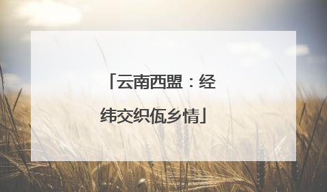 云南西盟：经纬交织佤乡情