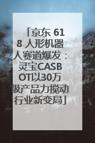 京东 618 人形机器人赛道爆发：灵宝CASBOT以30万级产品力搅动行业新变局