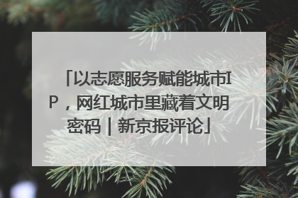 以志愿服务赋能城市IP，网红城市里藏着文明密码｜新京报评论