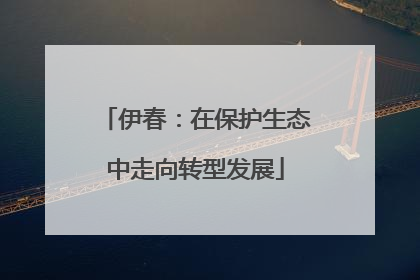 伊春：在保护生态中走向转型发展