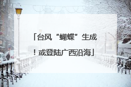 台风“蝴蝶”生成！或登陆广西沿海