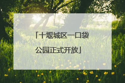 十堰城区一口袋公园正式开放