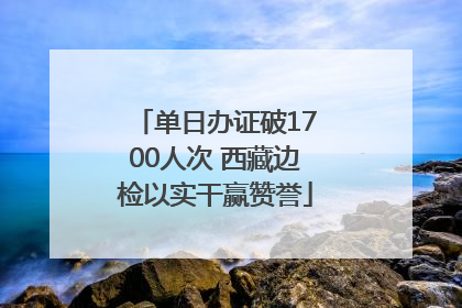 单日办证破1700人次 西藏边检以实干赢赞誉