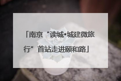 南京“读城•城建微旅行”首站走进颐和路