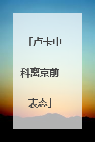 卢卡申科离京前表态