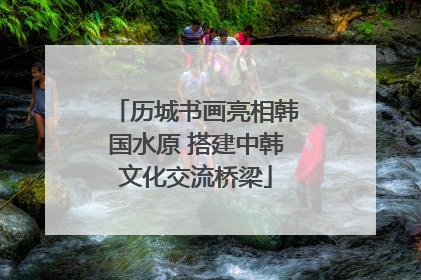 历城书画亮相韩国水原 搭建中韩文化交流桥梁