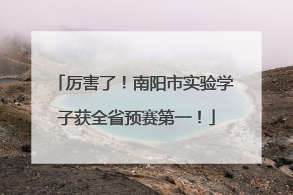 厉害了！南阳市实验学子获全省预赛第一！