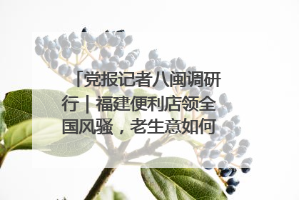 党报记者八闽调研行｜福建便利店领全国风骚，老生意如何玩出新玩法？
