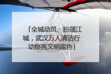 全城动员、扮靓江城，武汉万人清洁行动擦亮文明底色
