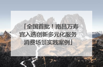 全国首批！南昌万寿宫入选创新多元化服务消费场景实践案例