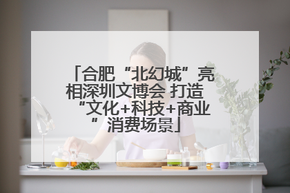 合肥“北幻城”亮相深圳文博会 打造“文化+科技+商业”消费场景