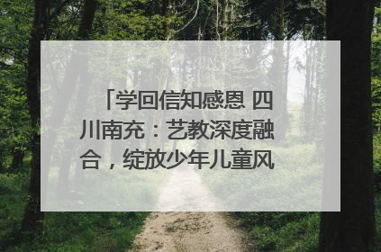 学回信知感恩 四川南充：艺教深度融合，绽放少年儿童风采｜您牵挂的四川