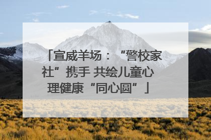 宣威羊场：“警校家社”携手 共绘儿童心理健康“同心圆”
