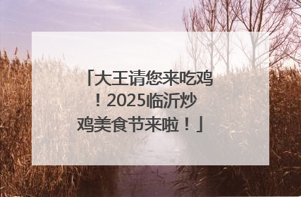 大王请您来吃鸡！2025临沂炒鸡美食节来啦！
