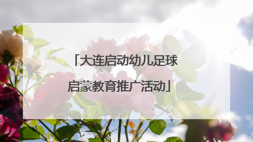 大连启动幼儿足球启蒙教育推广活动
