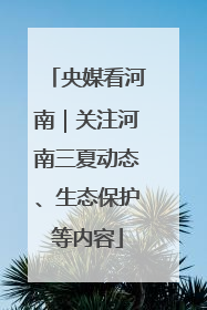 央媒看河南｜关注河南三夏动态、生态保护等内容