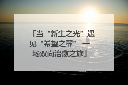 当“新生之光”遇见“希望之翼” 一场双向治愈之旅