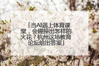 当AI遇上体育课堂，会碰撞出怎样的火花？杭州这场教育论坛给出答案