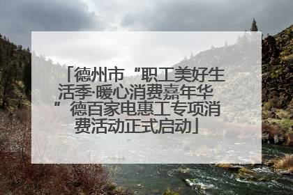 德州市“职工美好生活季·暖心消费嘉年华”德百家电惠工专项消费活动正式启动