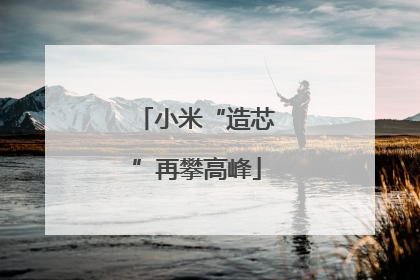 小米“造芯”再攀高峰