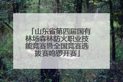 山东省第四届国有林场森林防火职业技能竞赛暨全国竞赛选拔赛鸣锣开赛