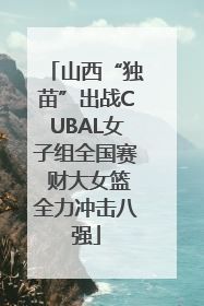 山西“独苗”出战CUBAL女子组全国赛 财大女篮全力冲击八强