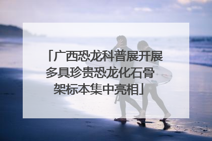 广西恐龙科普展开展 多具珍贵恐龙化石骨架标本集中亮相