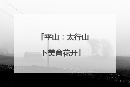 平山：太行山下美育花开